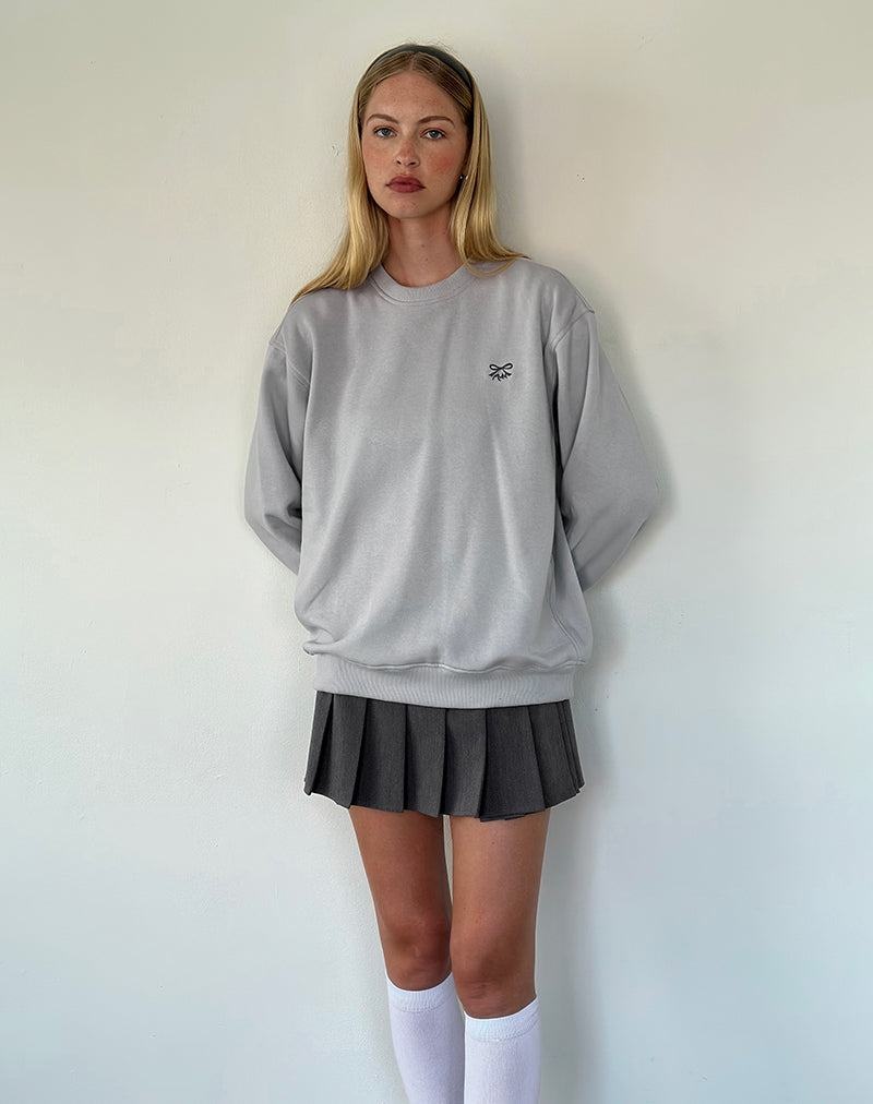 Bluza z Kapturem Motel Rocks Tillie Sweatshirt Damskie Szare | AEL121LL